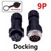 5/20Sets GX16 Aviation Connector M16 Waterproof Back Nut Docking Male&Female Plug And Socket 2/3/4pin 5pin 6pin 7pin 8pin 9pin