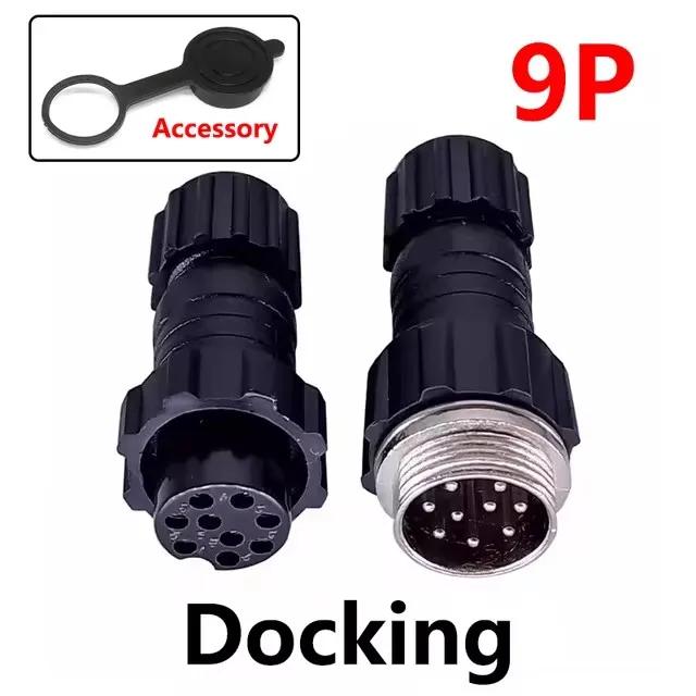 5/20Sets GX16 Aviation Connector M16 Waterproof Back Nut Docking Male&Female Plug And Socket 2/3/4pin 5pin 6pin 7pin 8pin 9pin