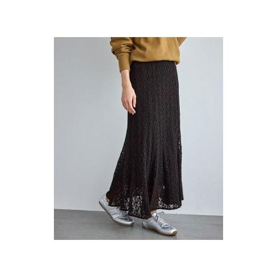 ROPE PICNIC Lace Mermaid Skirt (Black (01))