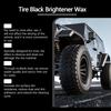 Tire Shine Wax Coating Paste, Car Tire Black Shine with Conditioners, Resists Water & Sunshine Fading, Tire Cleaner with Applicators for Cars,