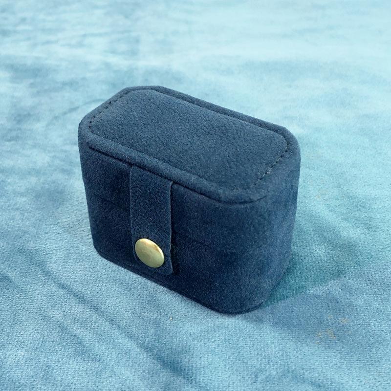 Portable Ring Storage Box Travel Velvet Mini Ring Box Earrings Storage Box Small Jewelry Organizer