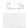 Integriertes Aluminium-Kühlgehäuse, elektronische Box für Leiterplatte GPRS, 27 x 66 x 100 mm