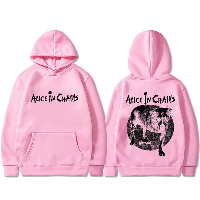 Rockband Alice in Chains Grafikdruck Hoodie Herren Damen Lässig Fleece Baumwolle Pullover Hoodies Männlich Vintage Kapuzensweatshirt