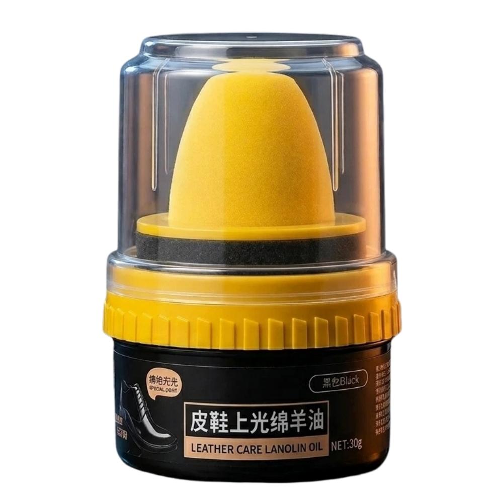 Instant Shoe Shine, Leather Conditioner, Leather Protector, Boot Polish, Leather Care Cream With Spong 30 g