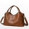 Vintage Leer Patchwork Handtas Mode Schoudertas Dames Vintage Crossbody Tas Werk Boodschappen en Dames Vakantiecadeaus