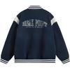 Li Ning Sports Trend Series Casual Simple Warm Baseball Jacket Men Jacket Deep-Navy-Blue AFDU593-2