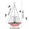 ABS Outdoor Bird Bath with Solar Pump Artistic Water Basin for Patio Yard Courtyard Fences Balcony Handrails Garden Decoration