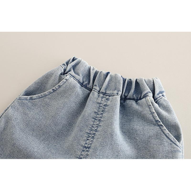 Children Cotton Clothes Summer Boy Causal Denim T-Shirt Short 2Pcs/set Infant Kid Toddler Tracksuit 0-5 Years