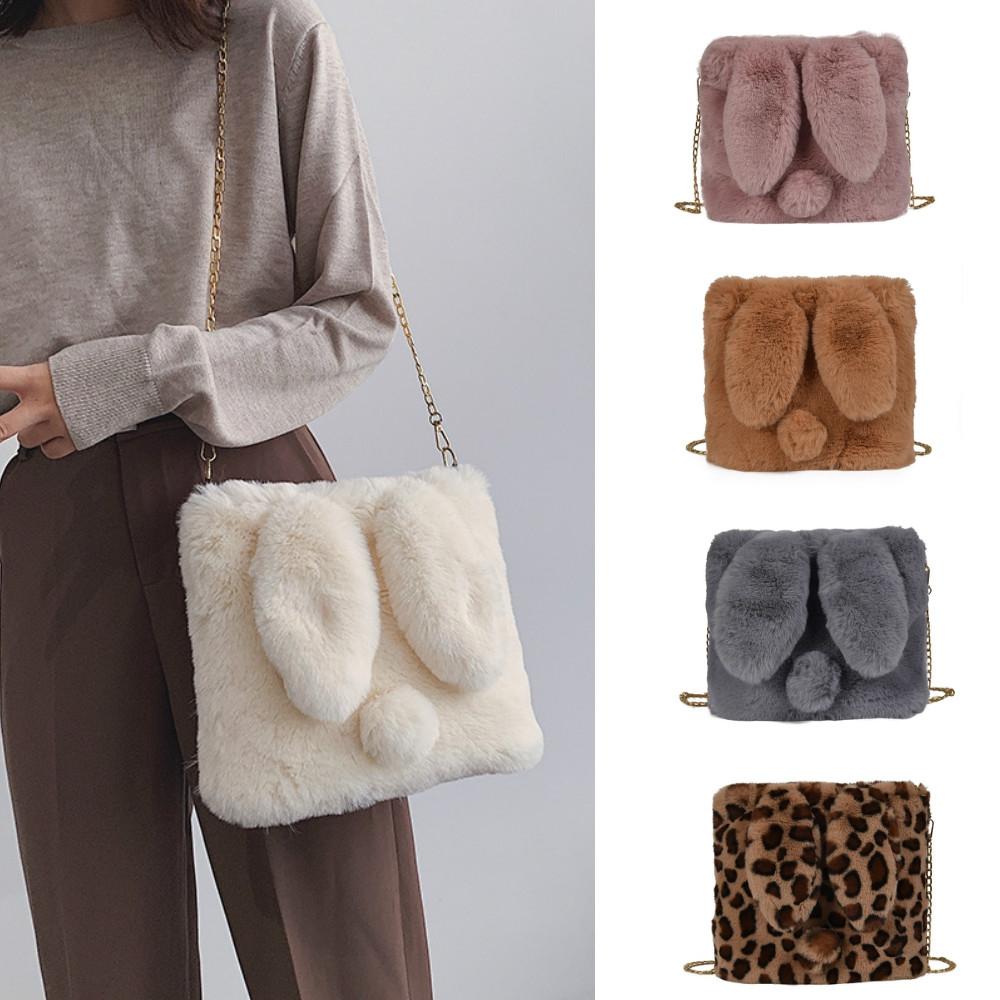 Buy Winter Faux Fur Crossbody Bag for Women Plush Handbags Lady