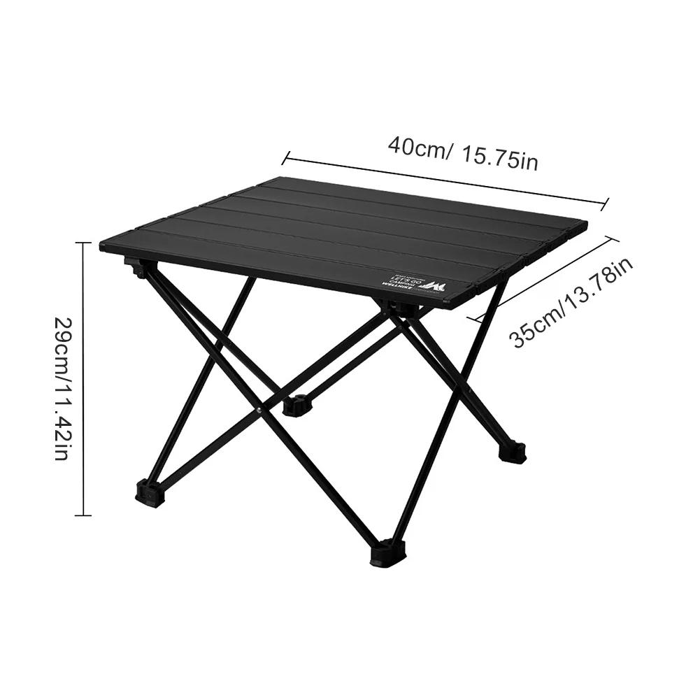 Ultralight Portable Folding Camping Table Foldable Outdoor Dinner Desk High Strength Aluminum Alloy For Garden Party Picnic BBQ