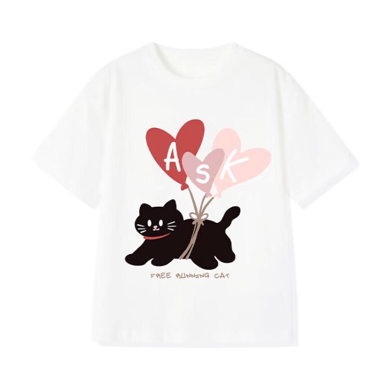 ASK JUNIOR Girls  7A Antibacterial Cotton Short Sleeve T-Shirt 110