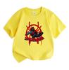 Kids Boys Girls Crew Neck Short Sleeve 100% Cotton T-Shirt, Cool Spider Hero Character Print Casual Loose Soft Tee Top for Daily Wear Outdoors Activit