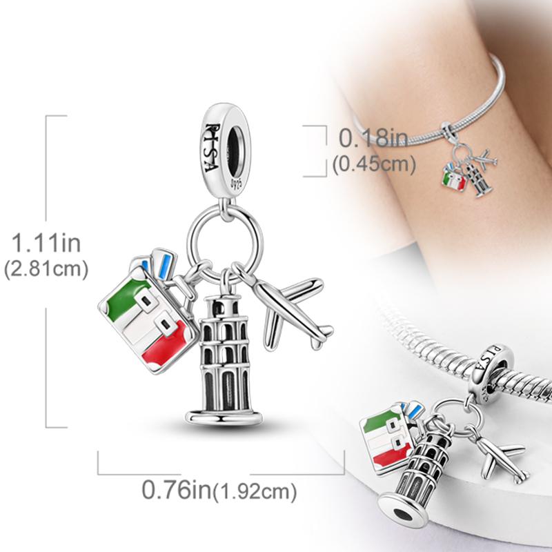 New Original Copper Charms Beads Pendants For Original Bracelet Necklaces Charm Women Diy Jewelry Gifts