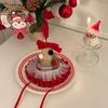 Shiny Sequin Santa Hat Headband Pointed Christmas Hat Hairpin Christmas Hair Clip  Cute Toddler