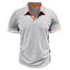 T-shirt da uomo Polo a maniche corte a blocchi di colore Colletto con bavero Top Camicia da tennis da golf casual estiva quotidiana da uomo