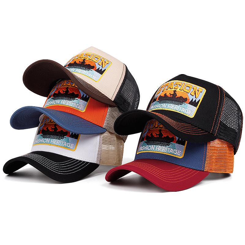 New Station Small Boat Truck Hat Street Dance Hiphop Hat Outdoor Cycling Sunshade Baseball Hat Mesh Hat Unisex