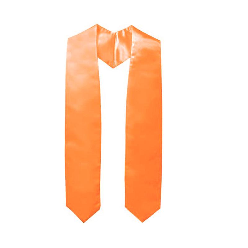 Graduation Season Satin Ribbon Sash: Solid Color Shoulder Strap for Junior High, High School, and University Ceremonies