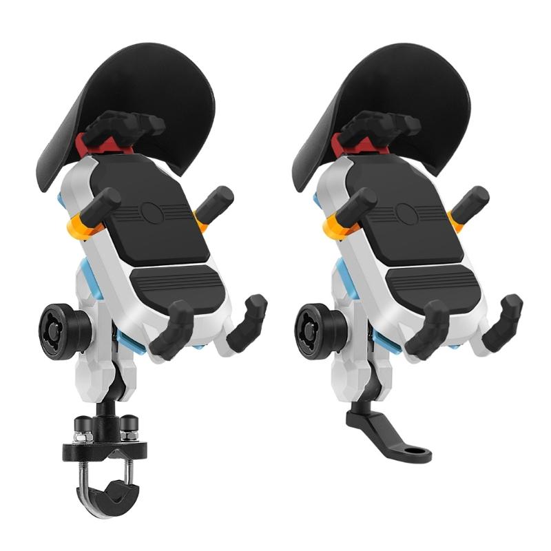 Motorbike Six-Claw Phone Holder Anti-Slip Shock Absorption Mount Guard Against Theft Smartphone Stand Navigation Bracket