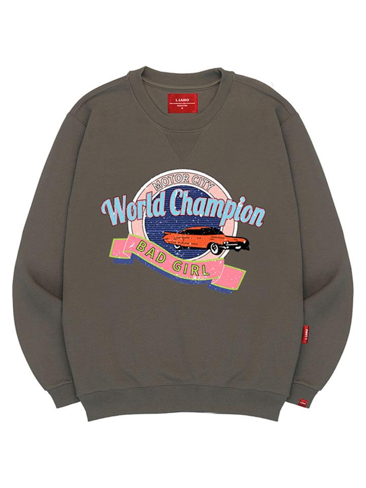 Ellamo World Champion Sweatshirt Unisex Big Size S~4Xl (Type B)