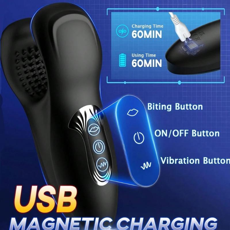 Herren Eichel Trainer & Vibrations-Trainer – Verzögerungsverstärker, Ausdauer-Masturbator & Penis-Massagegerät für anhaltendes Vergnügen