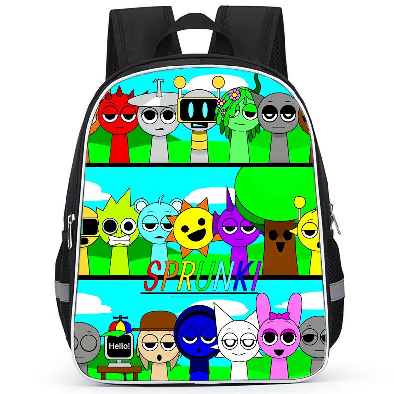 Rhythm Box Sprunki Hra Anime Batoh Studentský Školní Taška Počítačová Taška