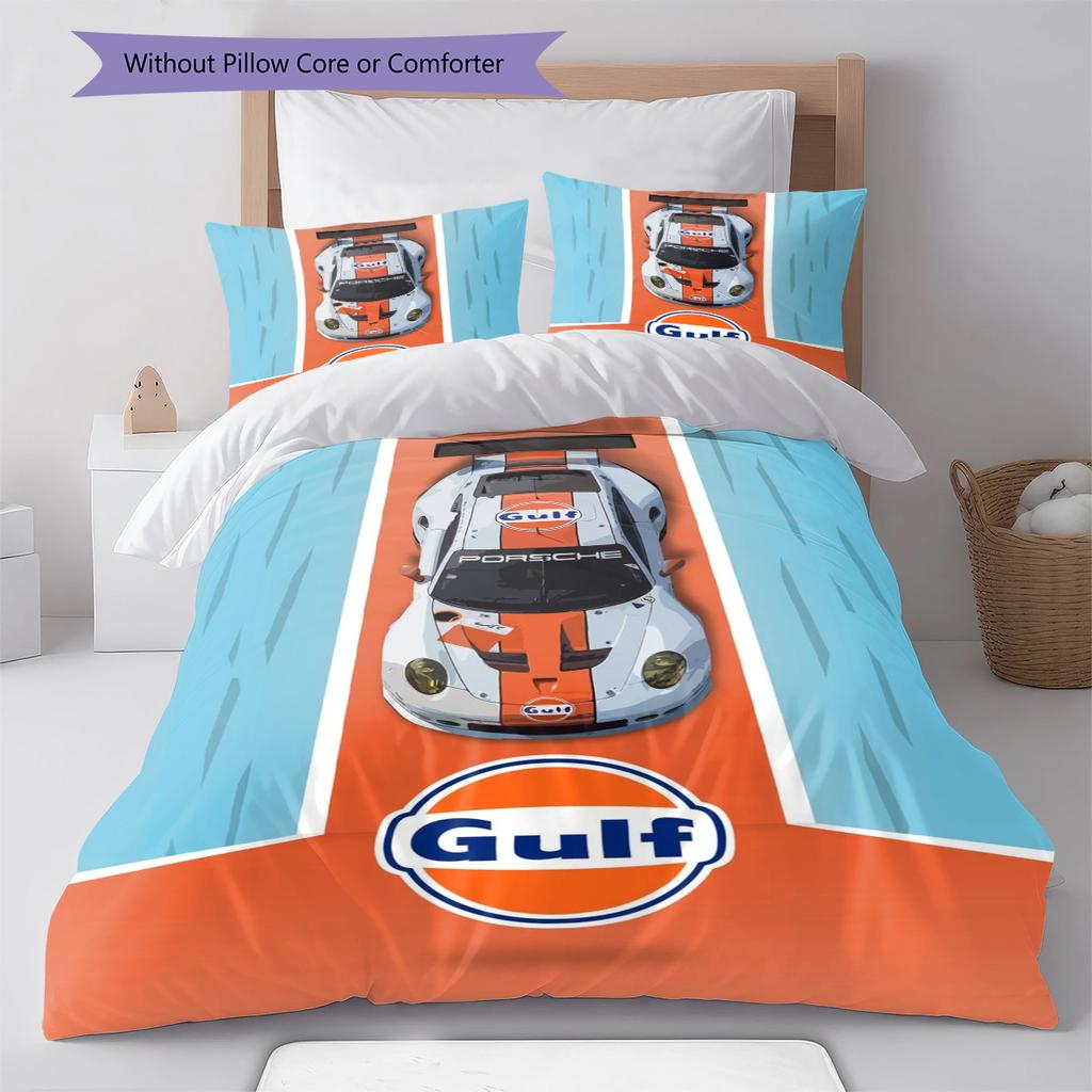 Cartoon Pattern Bedding Quilt Set Quilt Cover Pillowcase Home Decoration Birthday Gift (1 * duvet cover + 2 * pillowcase, without core)