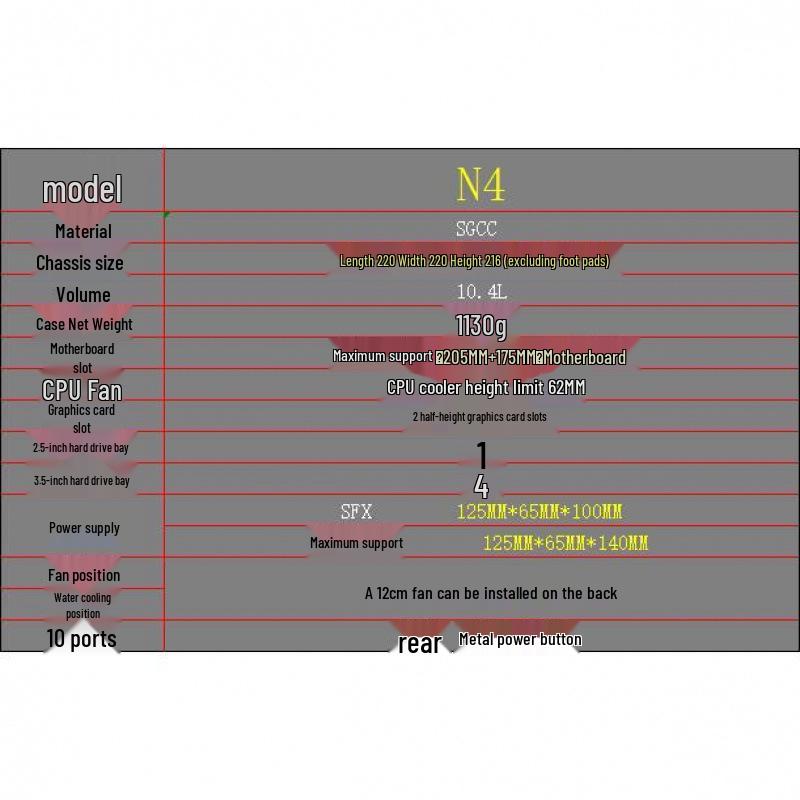 Mini ITX NAS Case with 3.5 FLEX PSU for Home Server