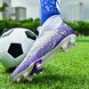 Herren-High-Top-Fußballschuhe, große Kinder-Kunstrasen-AG-Fußball-Trainingsschuhe mit langen Nägeln