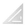 Dreieckiges Lineal, hochpräzises, kompaktes, tragbares, multifunktionales Lineal mit doppelter Lasergravur, Mess- und Layoutwerkzeug für Zimmerleute