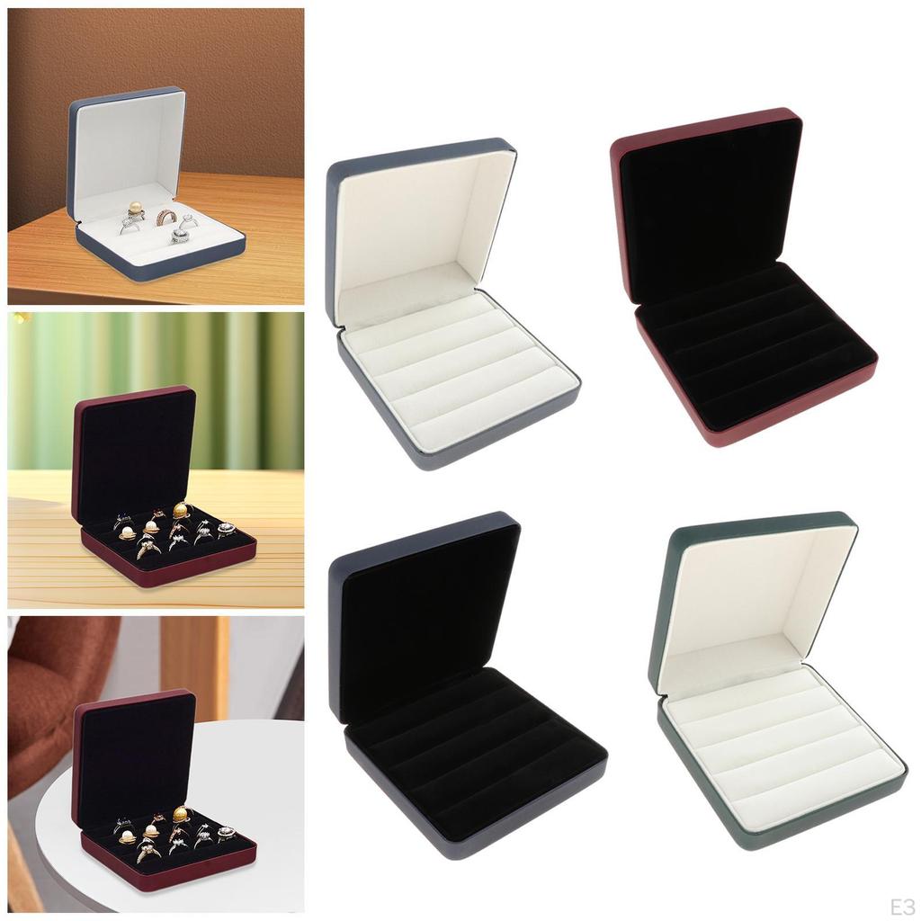 Box for Rings with 4 Slots, Ideal Women