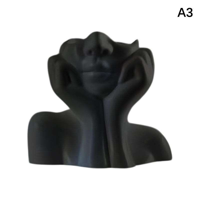 Creative Human Body Art Vase Makeup Brush And Pen Holder Multi-Functional Desk Organizer Statue Ornament Home Office Decor