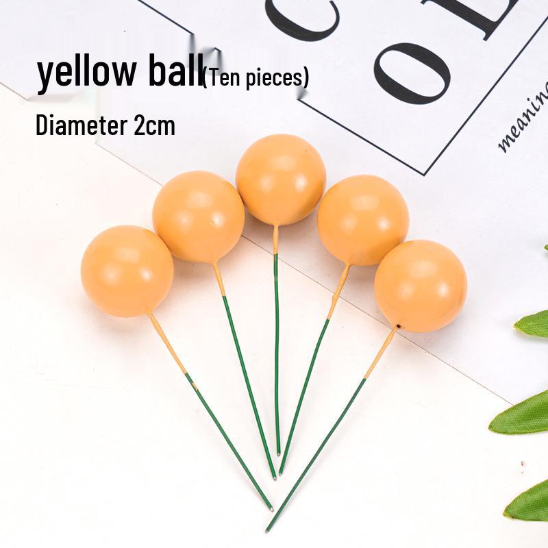 100pcs Cake Toppers: Gold, Silver, and Colorful Balls for Birthday Party Decorations