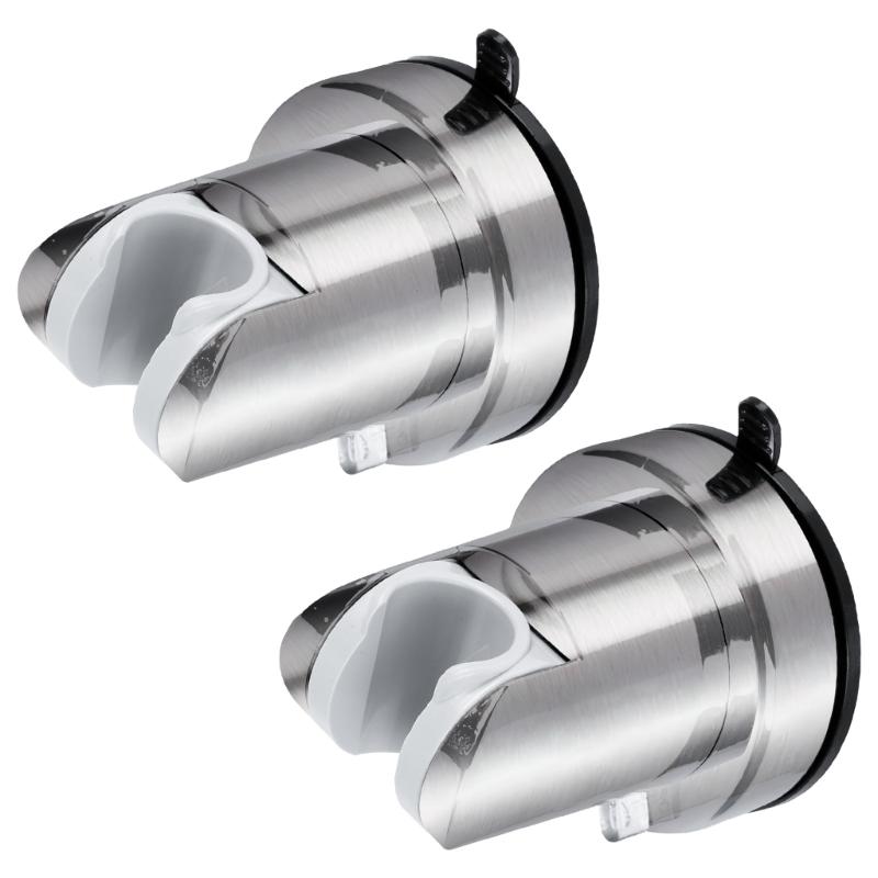 Suction Cup Shower Head Holders Strong Adhesive Wall Mount Adjustable Angle Shower Brackets Quick Fixing for Bathroom