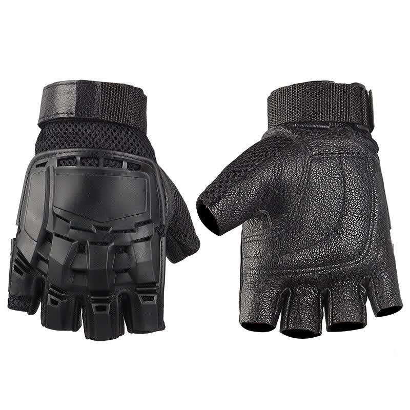 TULX Anti-Slip Half-Finger Motorcycle Riding Gloves