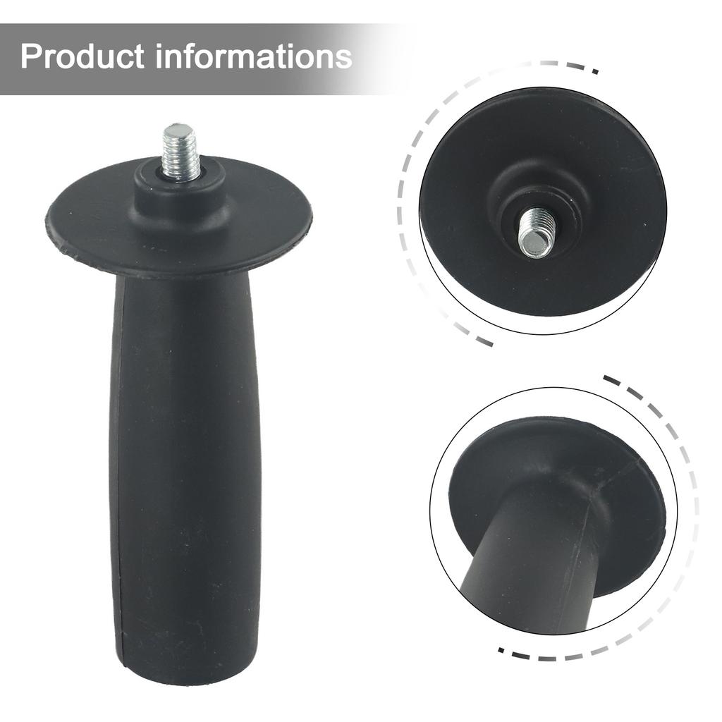 Useful Accessories Angle Grinder Handle Thread Tool M8/M10 Metal Parts Repair Auxiliary Equipment For 9523NB Black