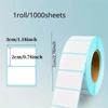 1 Roll/1000 Sheets General Purpose Self-Adhesive Labels, Handwritable, Suitable for Containers and Storage Boxes