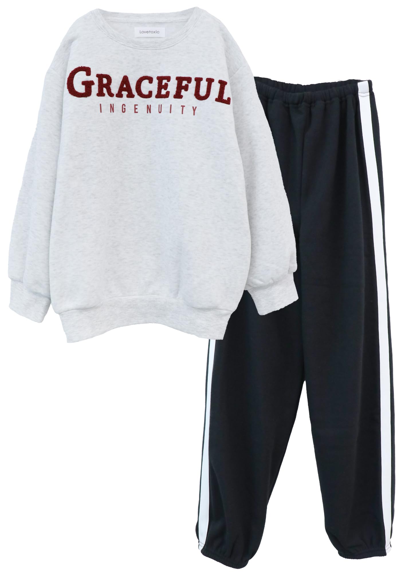 

Kaituck Family LOVETOXIC Домашняя одежда Пижама, Длинный рукав, Мохнатая, На флисовой подкладке, Зима, Размеры 140см, 150см, 160см (140см, Серый)