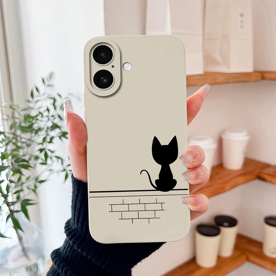 For iPhone 17 Pro Max Case Butterfly Phone Cases For iPhone Air Soft Liquid Silicone Full Protection Back Cover For iPhone17