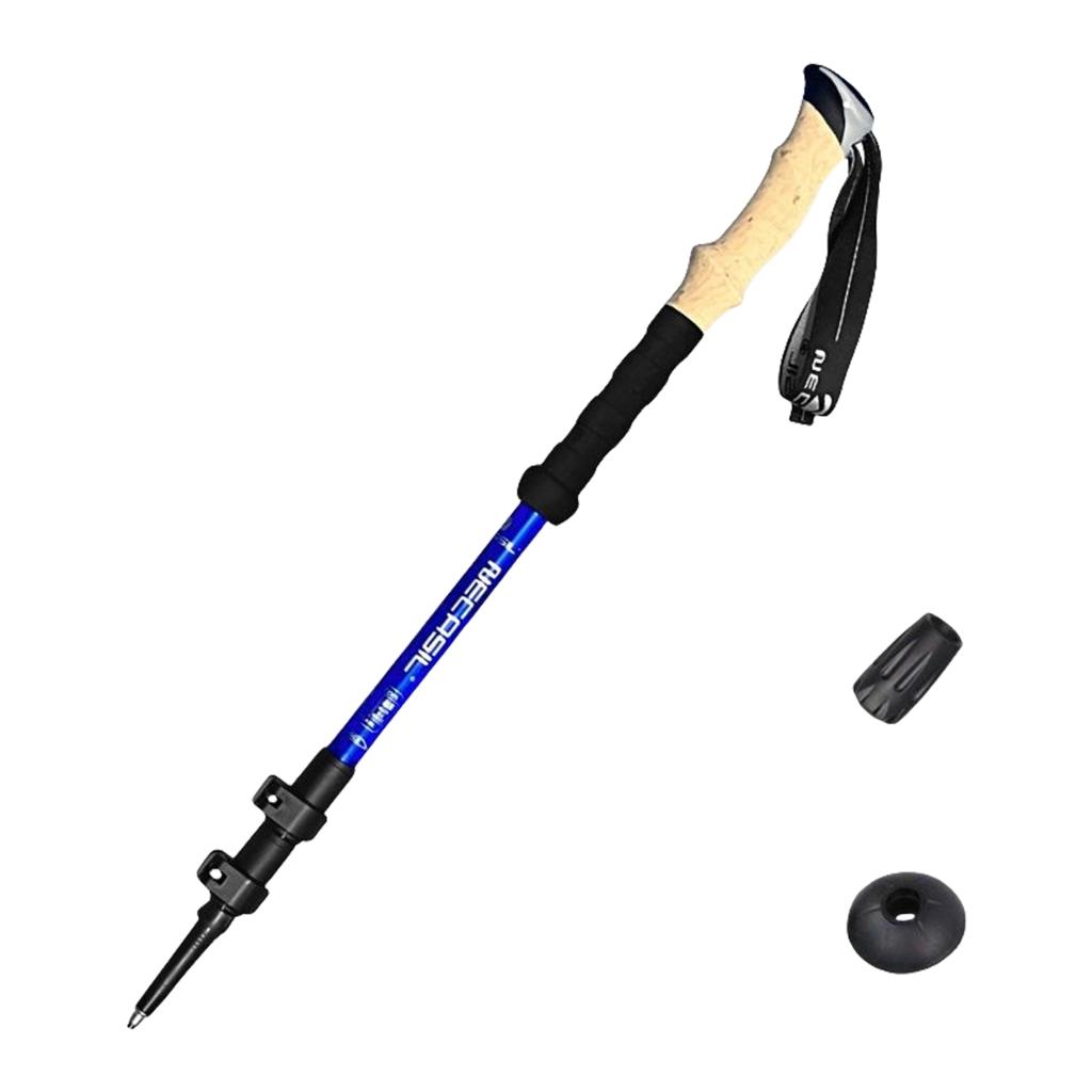 1pc Adjustable Walking Trekking Poles Aluminum Alloys Trekking Poles Telescopic Climbing Stick for Hiking and Hunting