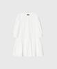 Lugkaeseuteu Maya Pintuck Lace Cotton Midi Dress_White