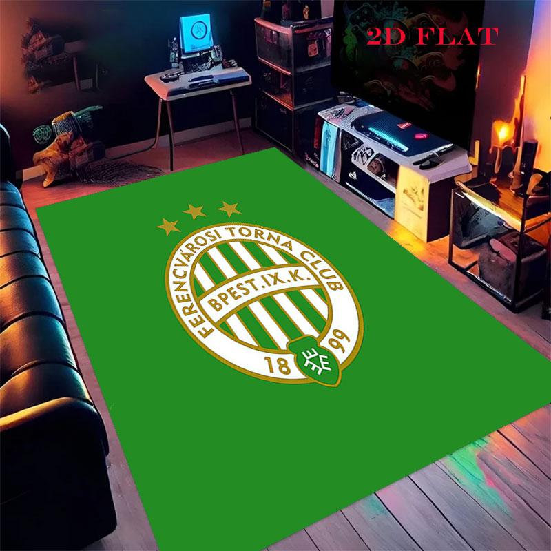 Ferencvaros Pride Carpet Rug for Living Room Bedroom Home Sofa Decoration,Kids play Nonslip Floor Mat