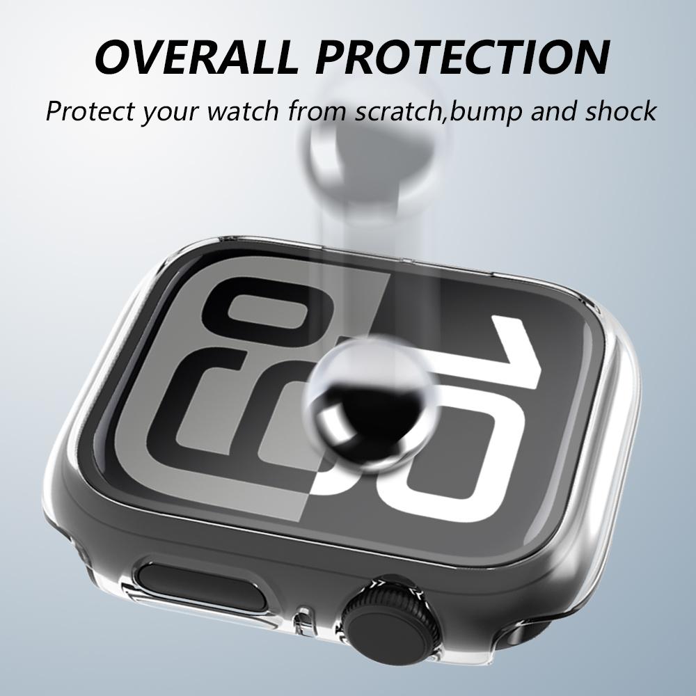 Glas+Schale Displayschutz für Apple Watch Series 10 IWatch Ultra/Ultra 42/46mm Matt Bumper 42/46mm Schutzhülle