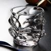 320ml Transparent Cocktail Brandy Cups 2pcs Set Household Whiskey Glass Nordic Classical Foreign Wine Glass Wave Shaped Beer Cup