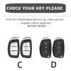 Leather Smart Key Fob Cover For Hyundai Ix35 Sonata Elantra Tucson Santa Fe Creta Palisade Kia K5 K3 Sportage Sorento Key Case