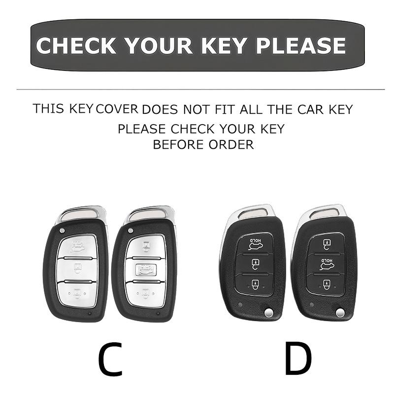Leather Smart Key Fob Cover For Hyundai Ix35 Sonata Elantra Tucson Santa Fe Creta Palisade Kia K5 K3 Sportage Sorento Key Case