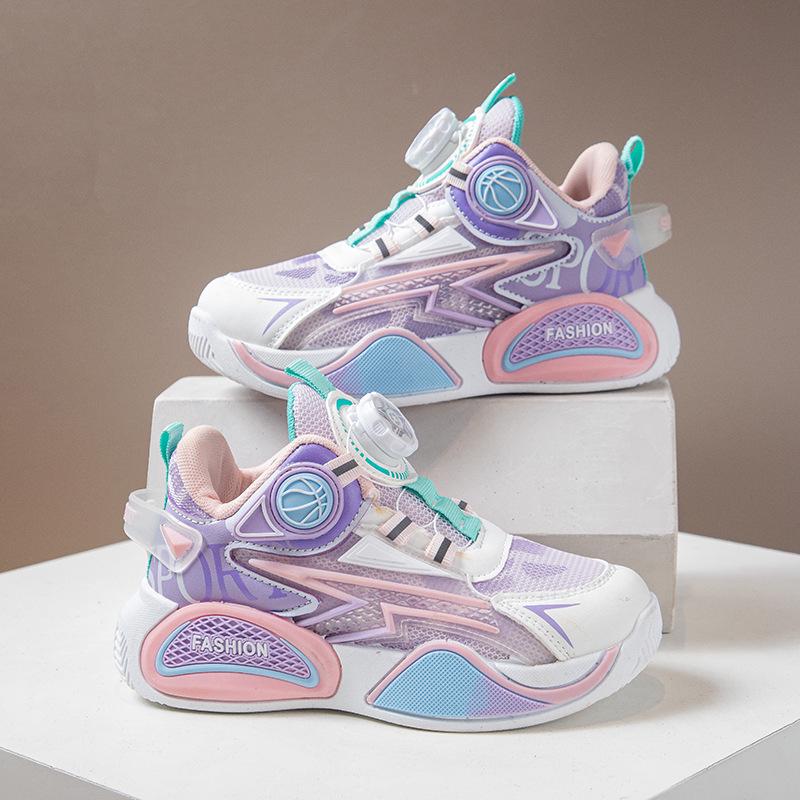 2025 Autumn/Winter Kids' Basketball & Running Shoes - Soft Sole, Breathable, Casual Sneakers for Boys & Girls