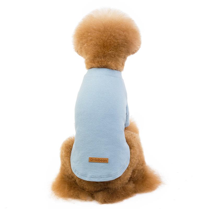 Pet clothes cotton bottoming shirt dog loungewear dog T-shirt teddy dog pajamas manufacturer wholesale S
