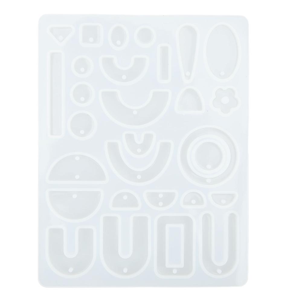 Elastic Silicone Earring Mould Reusable DIY Jewelry Mould Reusable Resin Mould DIY Jewelry Making