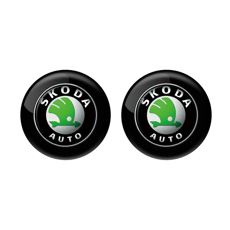 NADH5 Valve Stems & Caps Car Door Lock Keyhole Anti-blocking Protection Stickers For Skoda YETI Octavia SUPERB