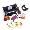 Musikalisches Rollenspiel-Zubehör Miniatur-Kunststoff-Tamburin Perfekt für Puppenhaus-Dekorationen und Eltern-Kind-Interaktion